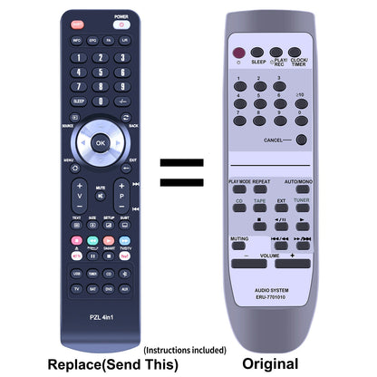 EUR7702010 Replacement Remote Control For Technics SC-HD350 SC-HD550
