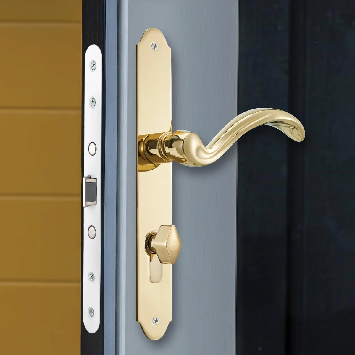 MaxxGeek Storm Door Handle Accessory Set fit Pella handle, Polished Gold