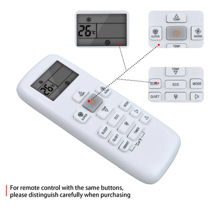 RCH-RUY-0 Replacement Remote Control For Hisense Air Conditioner