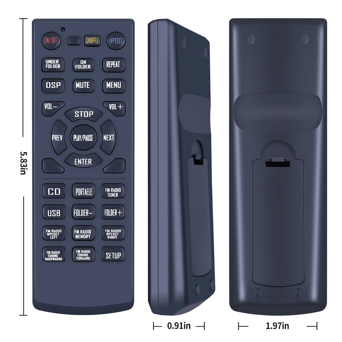 Replacement Remote Control For Yamaha WS19340 CRX-040 MCR-040