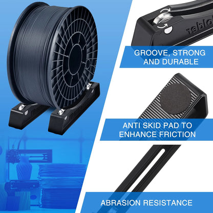 Weewooday 3D Printer Filament Spool Holder Fits Large, Black