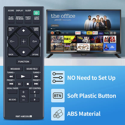 RMT-AM330U Remote Control For Sony Audio System MHC-V11 MHC-V13 MHC-M20