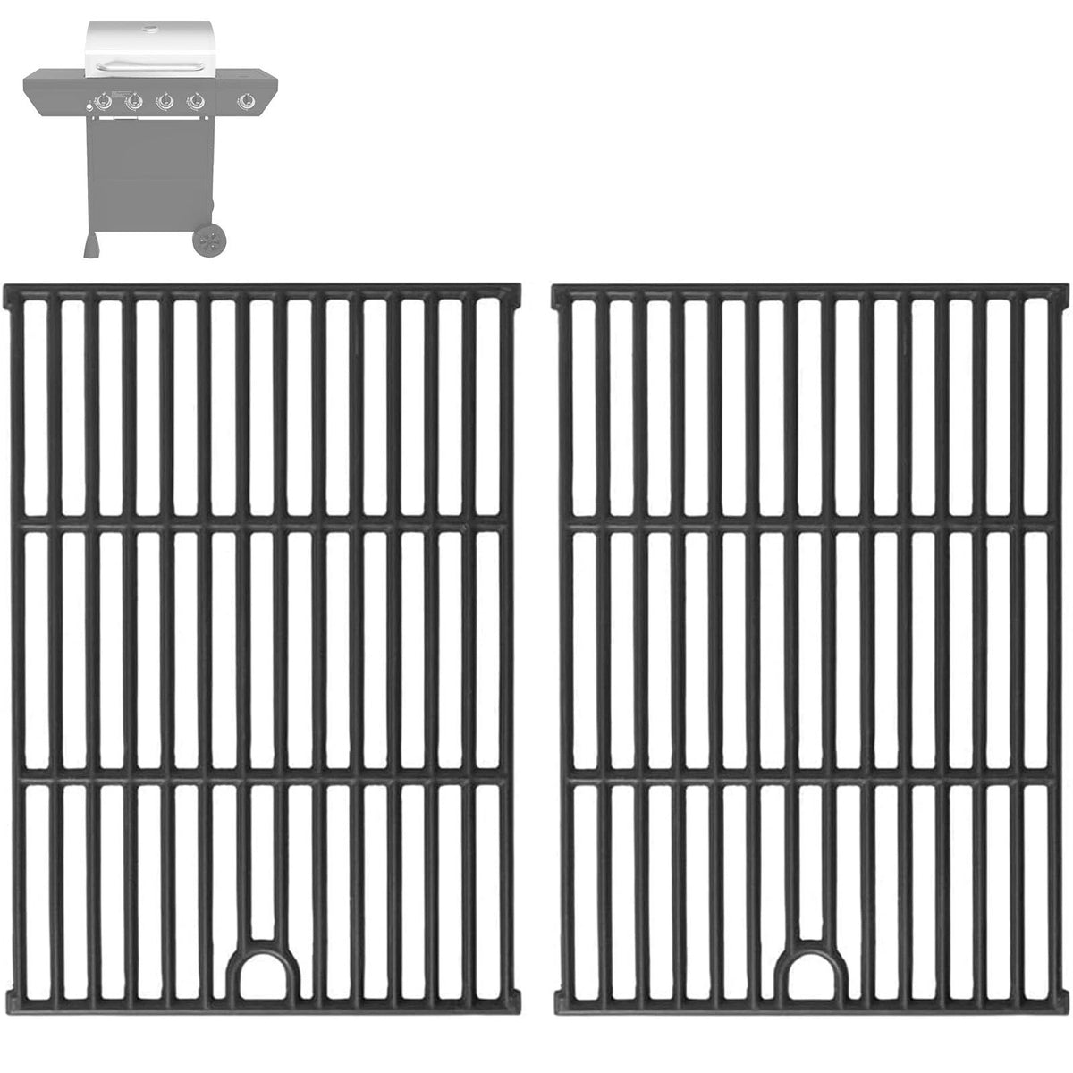 BBQration Grill Parts for Nexgrill 4 Burner 17 x 12 1/4"(720-0925P), Black