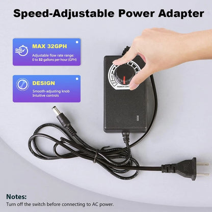 Food Grade Small Electric Water Transfer Small, White-with Speed Adjustable