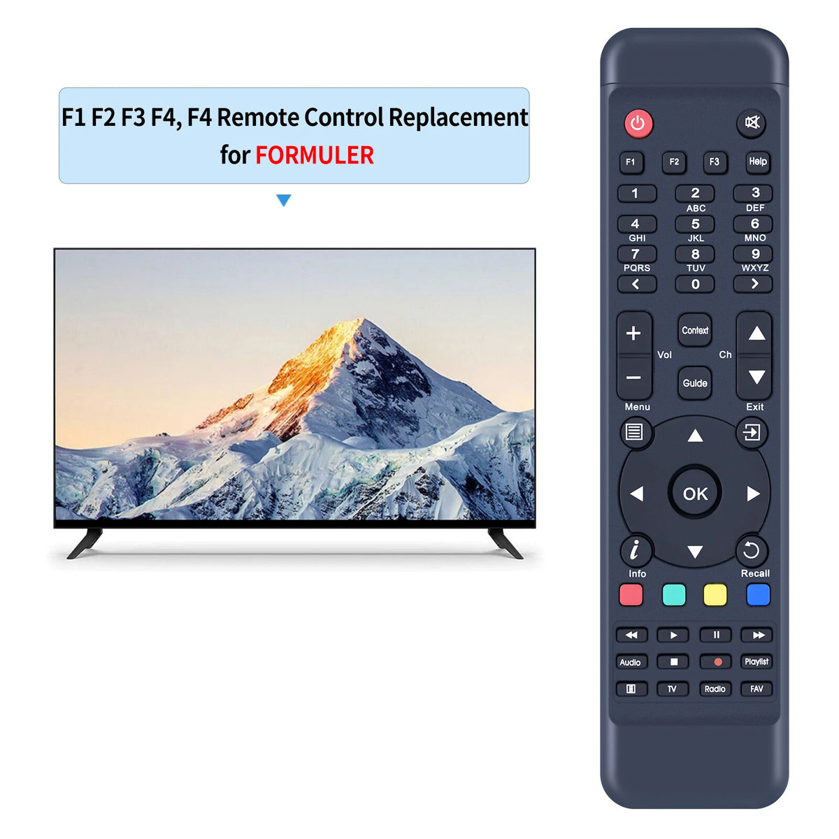 Remote Control For FORMULER F1, F2, F3, F4 Turbo