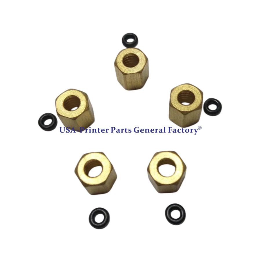 20pcs Ink Damper Copper Screw 8mm O-ring For Mimaki Roland Mutoh Inkjet Printer