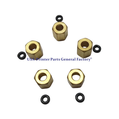 20pcs Ink Damper Copper Screw 8mm O-ring For Mimaki Roland Mutoh Inkjet Printer