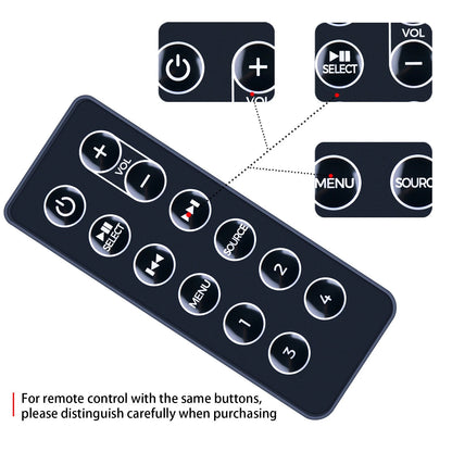 ReplaceRemote Control Only Compatible With the Ruark Audio R1 MK4,R1S and R2 Mk4