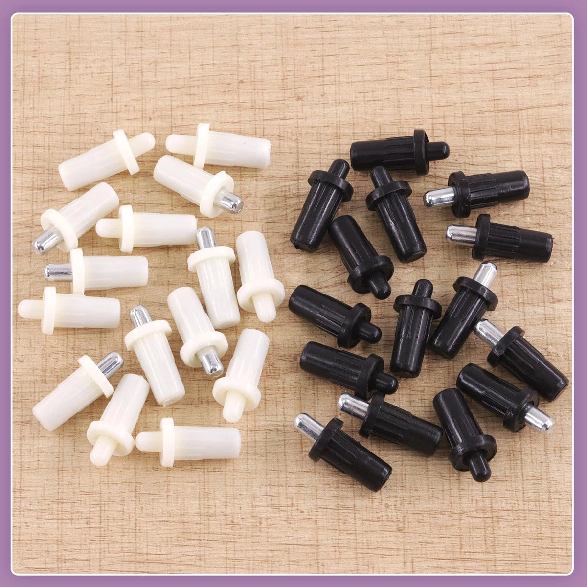 Swpeet 60Pcs 4 Sizes 4.6mm x 6.1mm, 4.7mm x x 7.5mm, Black