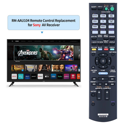 RM-AAU104 Remote Control For Sony AV Receiver STRDH520 HT-DDW3500 STR-KM3500