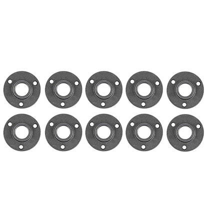 Niubid 10 Pack 3/4 inches Malleable Cast Iron Pipe Flange, inch, Black