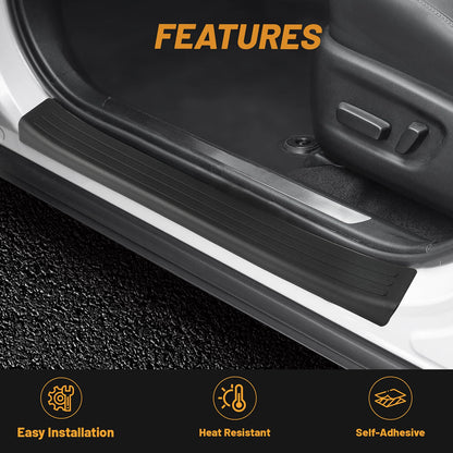 For 21-24 Toyota RAV4 Prime Door Sill Protector,Anti-Scratch Car Door Protection