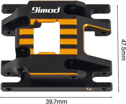 Skid Plate for 1/18 RC Crawler TRX4M Upgrade Parts, CNC Black&orange
