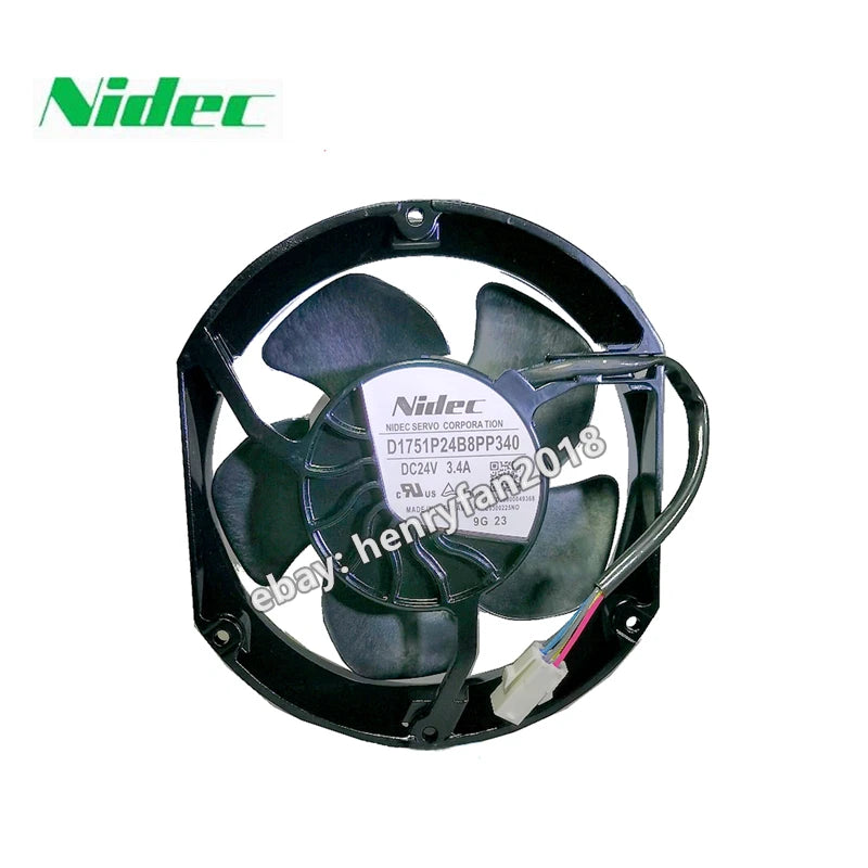 Nidec SERVO D1751P24B8PP340 DC 24V 3.4A 172*150*51MM 4-Pin Inverter Cooling Fan