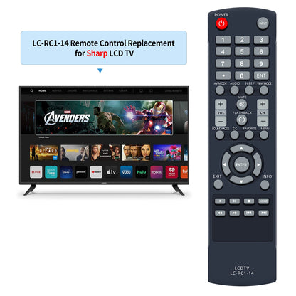 LC-RC1-14 Remote Control For Sharp TV LC-32LB261U LC-42LB150U LC-50LB150U