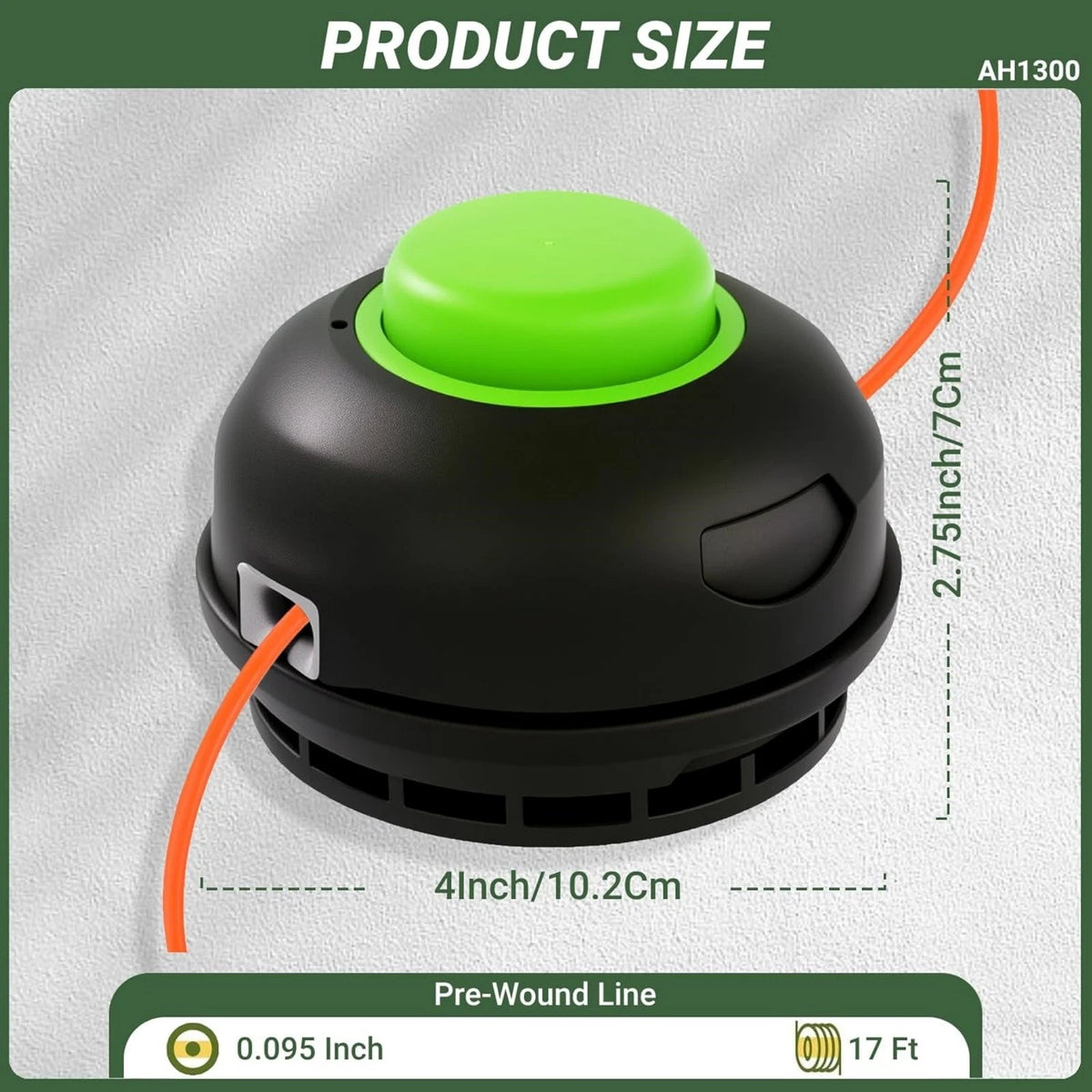 AH1300 String Head Assembly For EGO Power+ 15" Trimmer ST1500 ST1500F ST1502SA