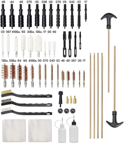GLORYFIRE Universal Gun Cleaning Kit with Nylon Jags Set One Size, Black