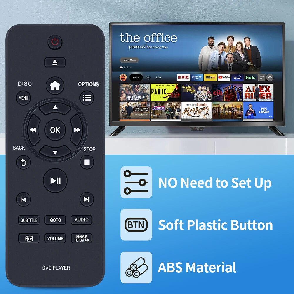 RC-5721 Remote Control For Philips DVD Player DVP2880 DVP2881 DVP3600/05