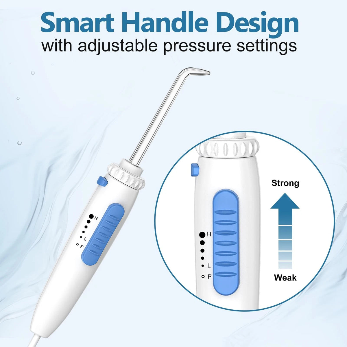 H2ofloss Dental Water Flosser for 8.39x6.5x10.16 Inch (Pack of 1), White
