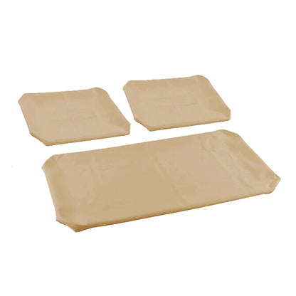 For Club Car DS 1982-2000.5 Golf Carts Brown Tan Leather Front Seat Covers