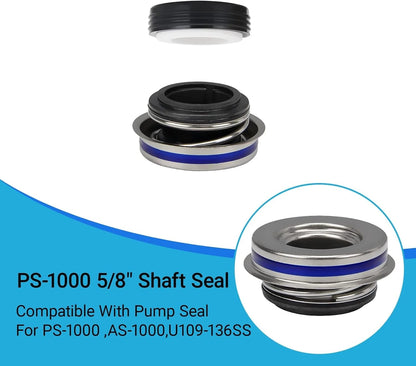 3-Pack PS-1000 Pool/Spa Pump Shaft Seal Kit | 5/8" Leak-Free Replacement for...
