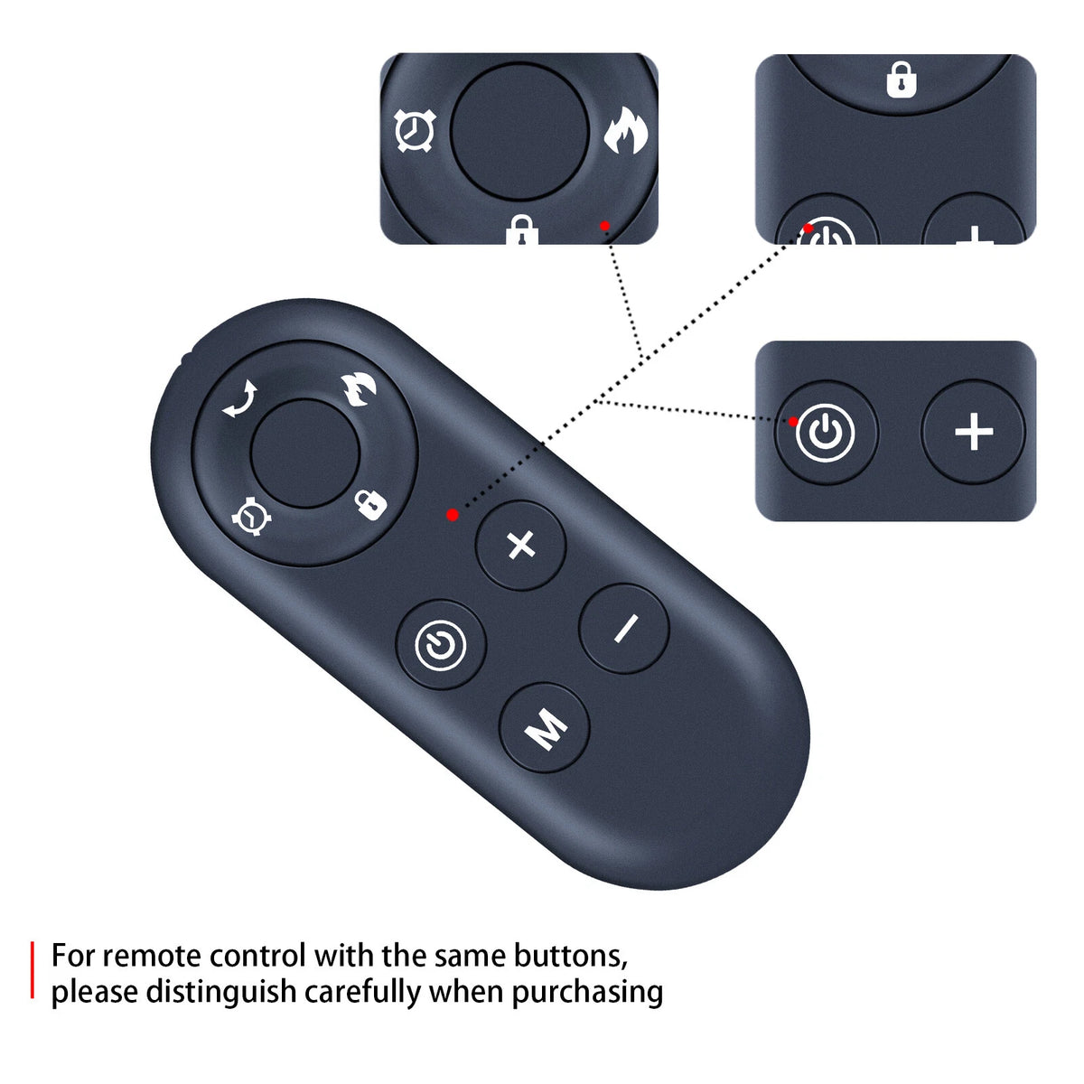 Remote Control For Uthfy 38" Electric Space Heater HY-2013-823 HY-2013-G