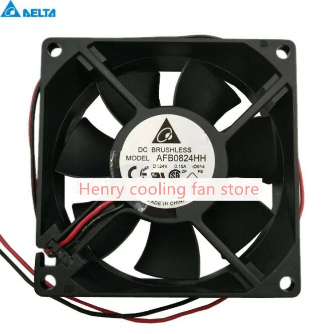 Delta AFB0824HH Axial Fan DC 24V 0.15A 80*80*25mm 2-Wire Inverter Cooling Fan