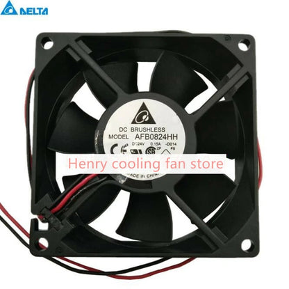 Delta AFB0824HH Axial Fan DC 24V 0.15A 80*80*25mm 2-Wire Inverter Cooling Fan
