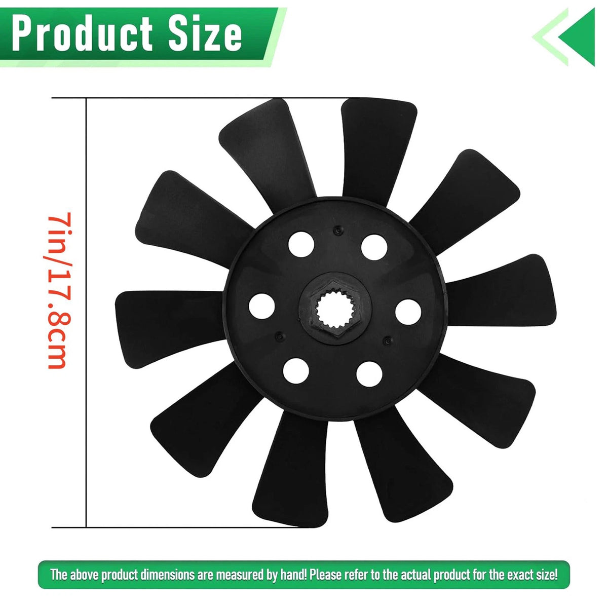 For Tuff Torq Cooling Fan 1A646083050 for Cub Cadet XT1-LT54 XT2-SLX54