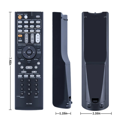 RC-738M Remote Control For Onkyo AV Receiver HT-RC160 HT-S7200 TX-SR607