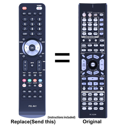 RC-620M Remote Control For Onkyo TX-SR703 TX-SR703B TX-SR703S TX-SR803