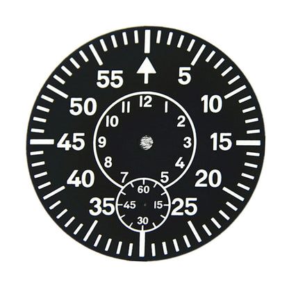 1Pc Watch Dial Plate Green Luminous Second At 6 For ETA 6498 For Seagull ST3620