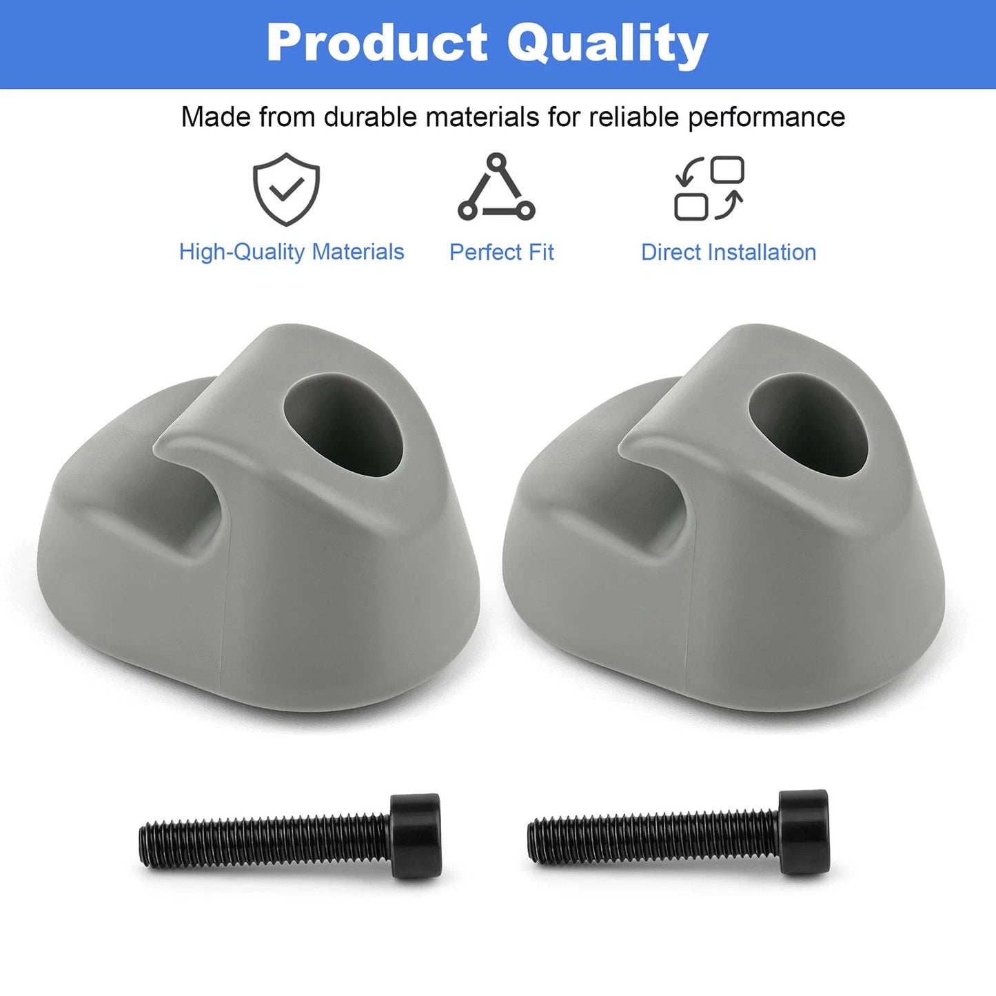 2PCS S16-1023-661 Sunvisor Clip Gray For Kenworth Peterbilt Interior
