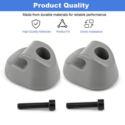 2PCS S16-1023-661 Sunvisor Clip Gray For Kenworth Peterbilt Interior