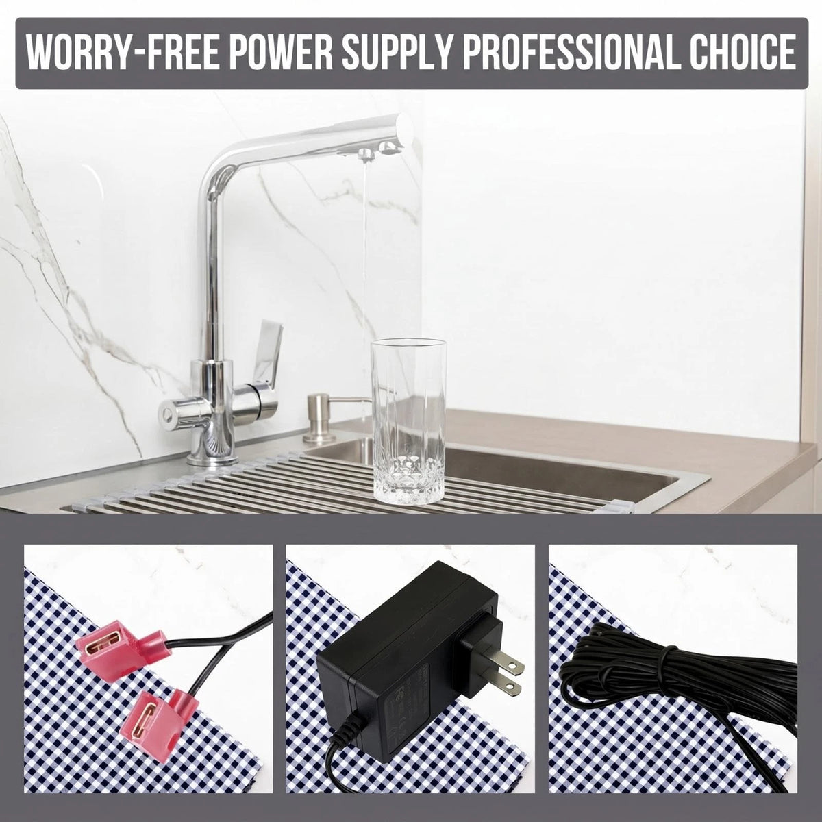 MZSZYH 7351054 Water Softener Power Adapter for Whirlpool Kenmore Rheem Black