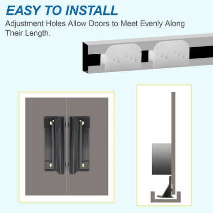 EAORBD DK100-A Shed Door Tune-Up Kit for Arrow Sliding 1 Pack, Black, White