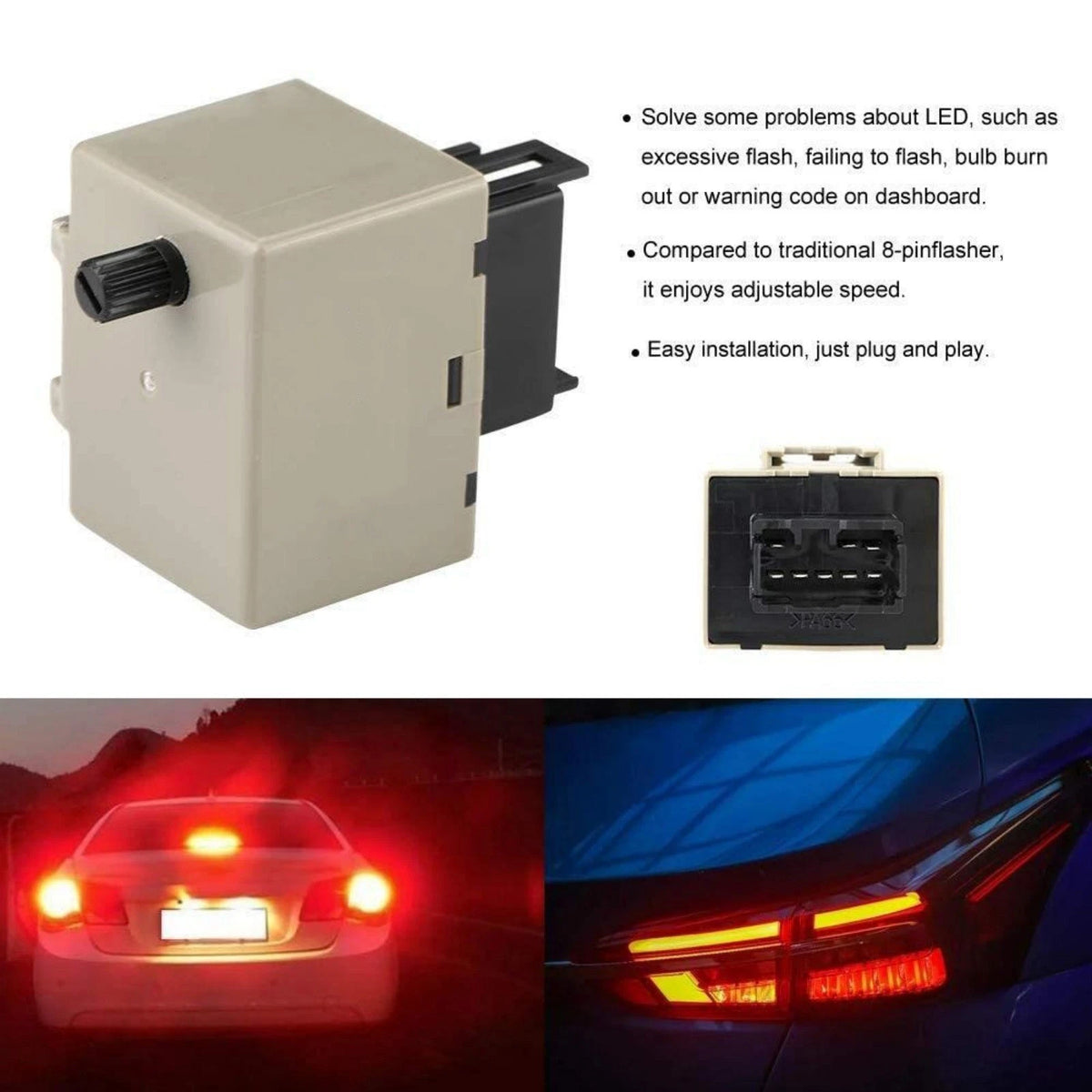 Durable 81980-50030 8-Pin LED Flasher Relay For Subaru Outback 2005-2014