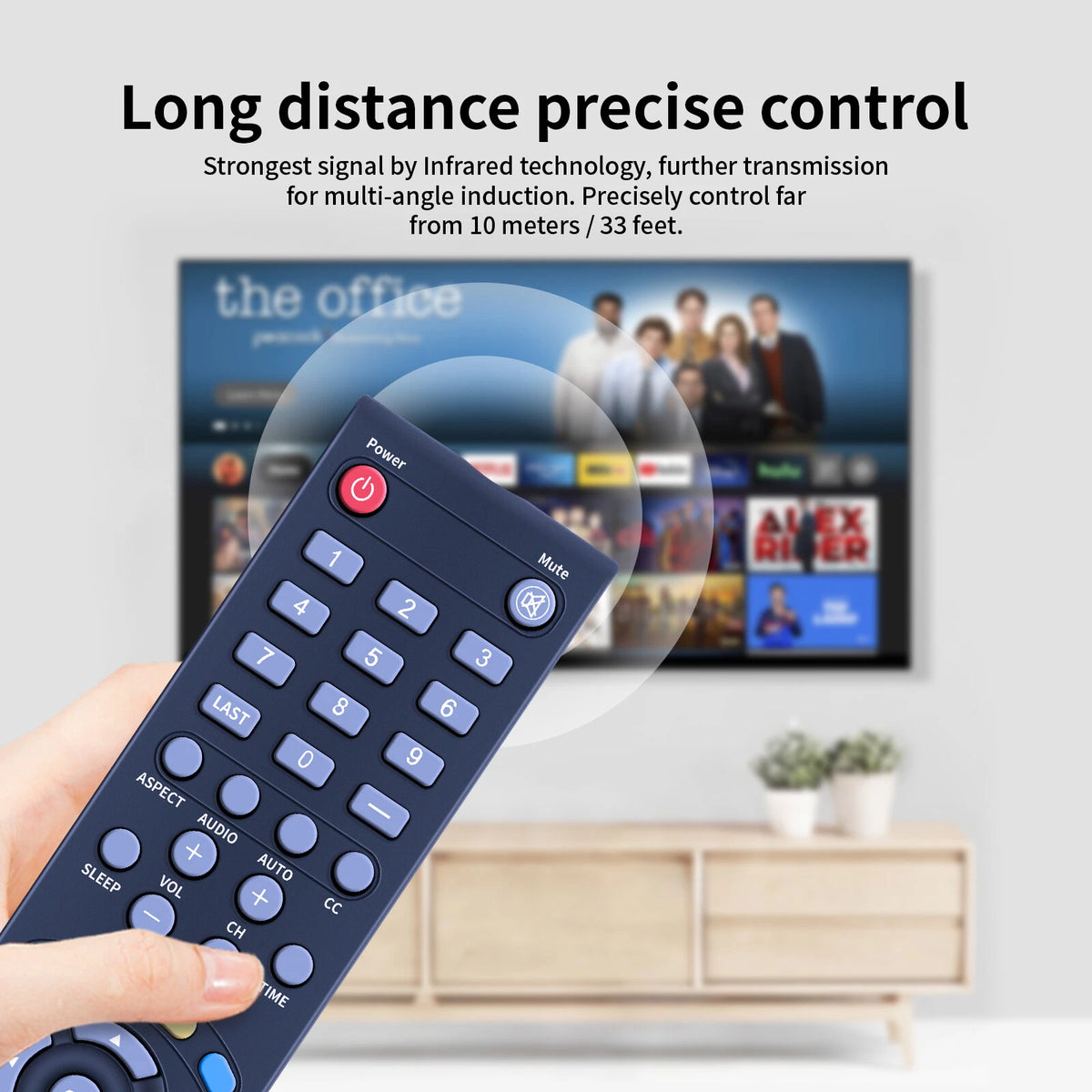 S0920298 Remote Control For Polaroid TV TDAC-02212 1521-TLUB 1521TLUB