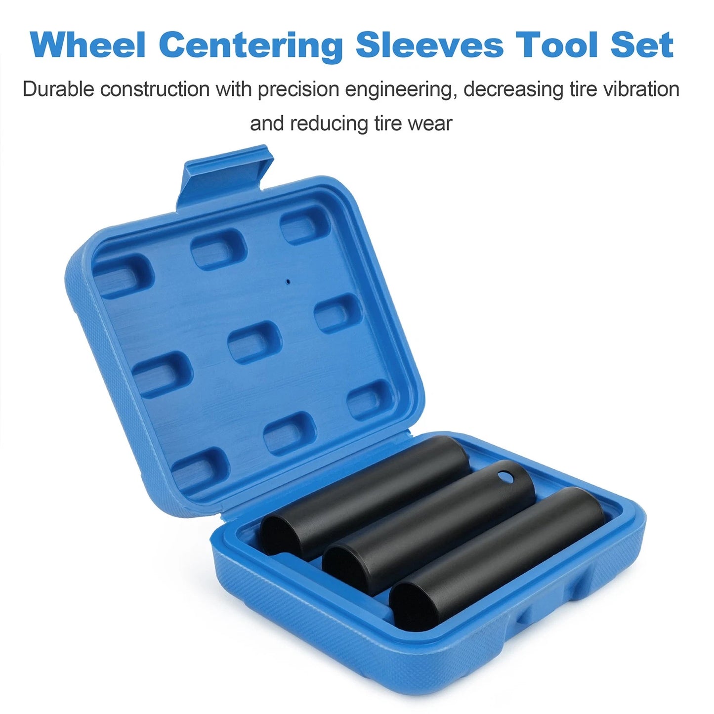 3Pcs Wheel Centering Sleeves Tool Set Heavy Truck Trailer 22mm Studs