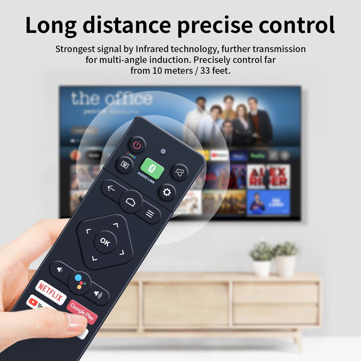 XT-43FHD4S Voice For Sanyo 43 inch LED Full HD TV 2020 Model Remote Control