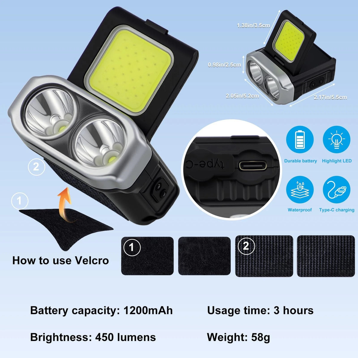Universal Drone LED Searchlight,Night Flight Safety Strobe Light