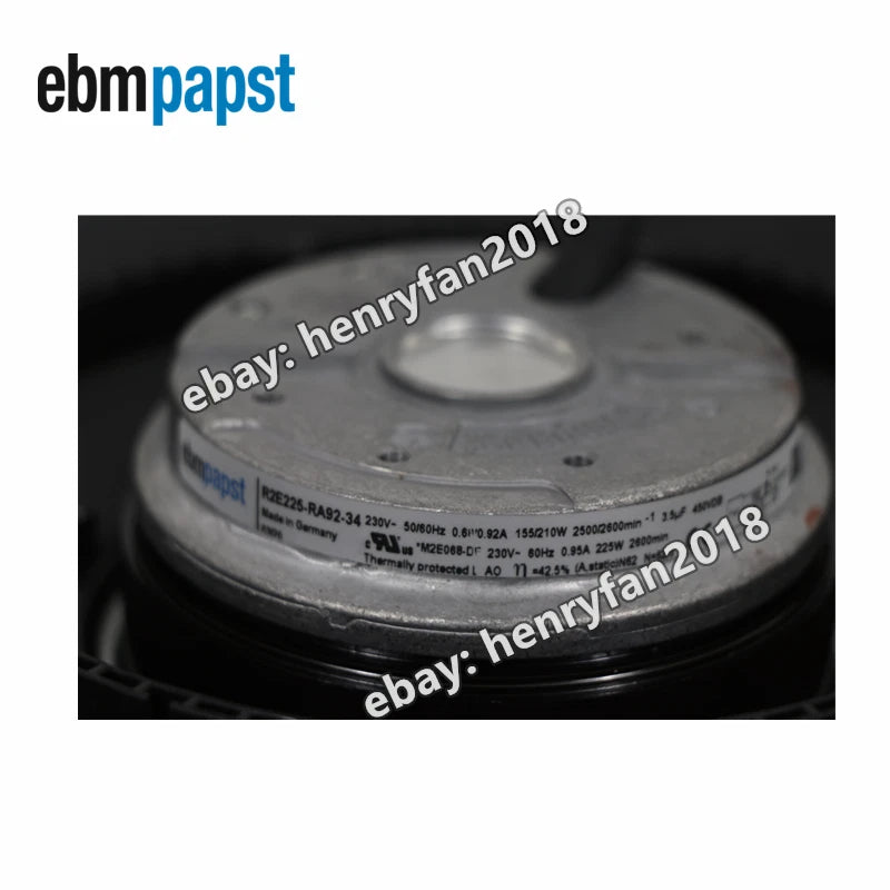 Ebmpapst R2E225-RA92-34 Centrifugal Fan 230V 210W 225*99MM Inverter Cooling Fan
