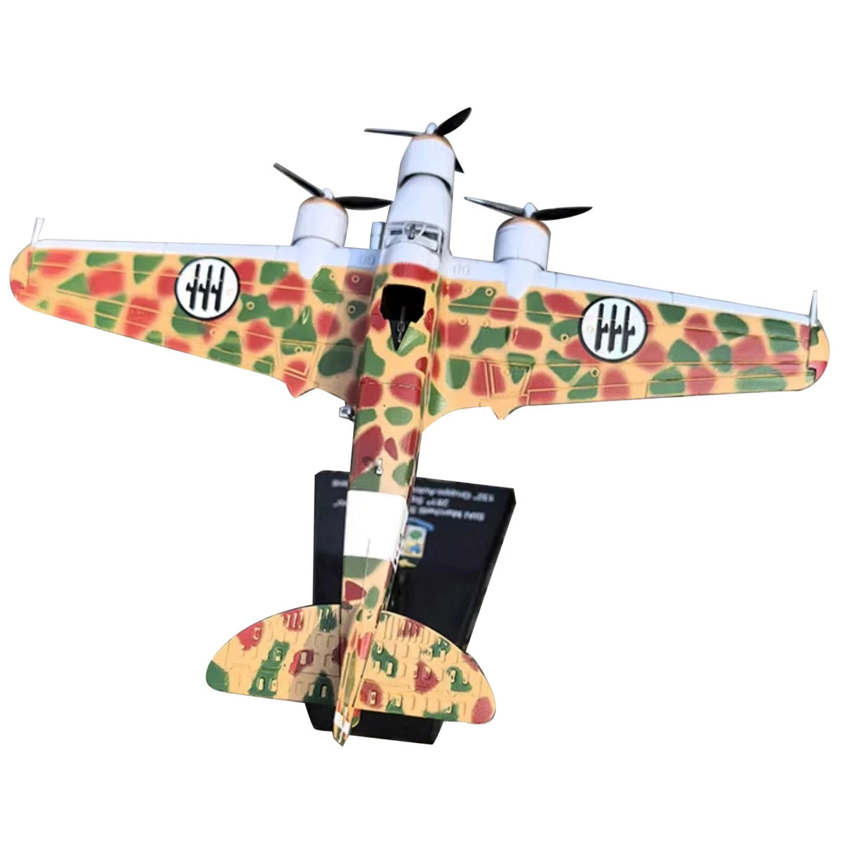 11cm Long 1/144 Scale Diecast SM.79 Sparviero Bomber Model Aircraft Toy