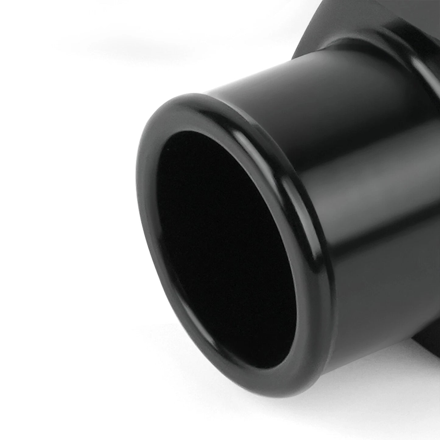 2-Pack SBC 10AN Valve Cover Adapter Aluminum Fittings for Push-In Grommet Black