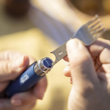 Opinel Picnic+ Cutlery Insert Set for No. 8 Folding Pocket Knives, Fork Brown