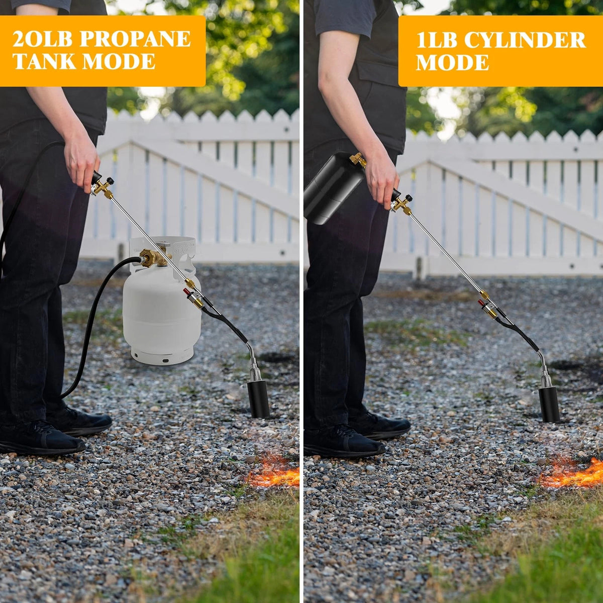 Propane Torch Weed Burner, 1,800,000 BTU Outdoor with 10FT High...