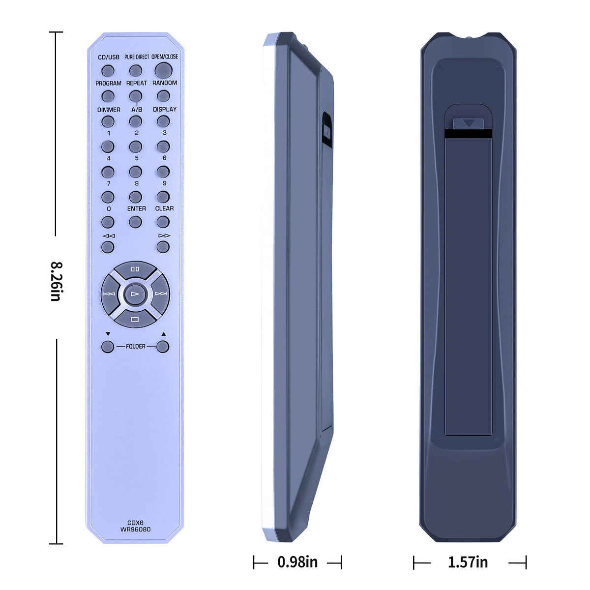 For Yamaha CDX8 WR96080 Remote Control fits CD Player CD-S300 CDS300
