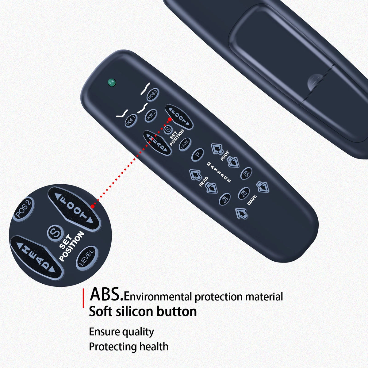 Replace Remote Control For Leggett &Platt S-Cape E95 or Rave E95 Adjustable bed