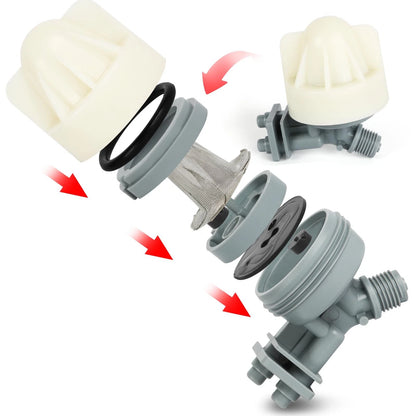7187065 Water Softener Nozzle & Venturi Assembly, Seals & Clip Included Gray