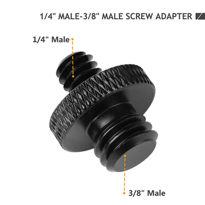 12 Pcs 1/4" & 3/8" Camera Screw Adapter Set - DSLR, 1/4'' or 3/8'', 12